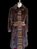 Mink Tapestry Vintage Coat S