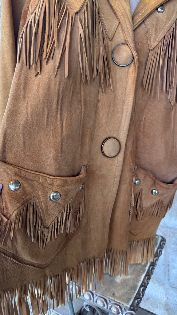 Fringe Leather Vintage Jacket