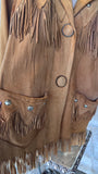 Fringe Leather Vintage Jacket