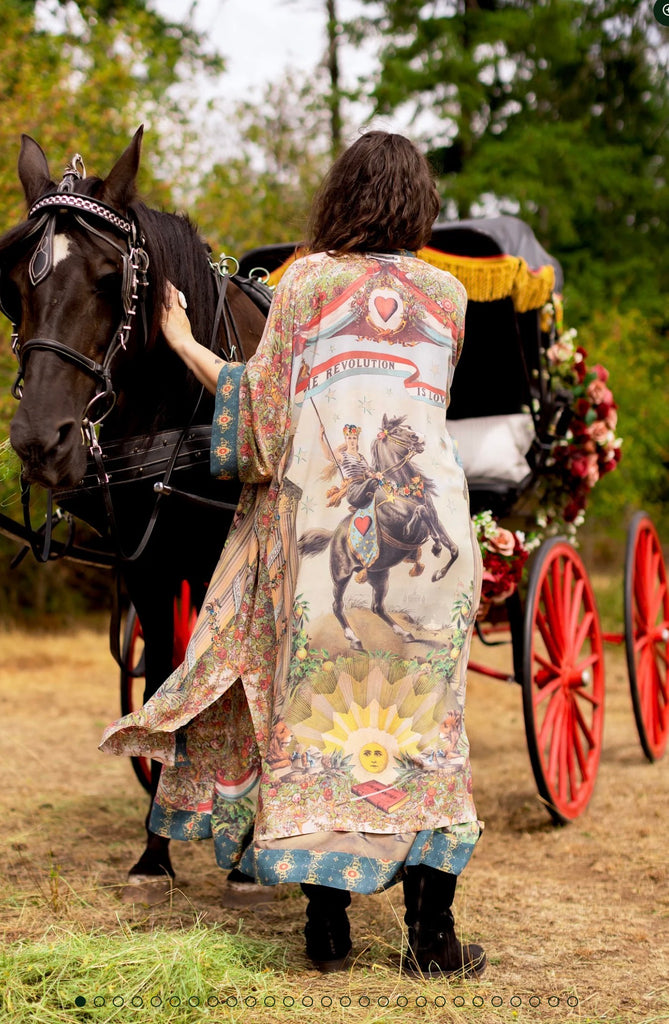 Love Revolution Opera Duster Kimono Robe O/S