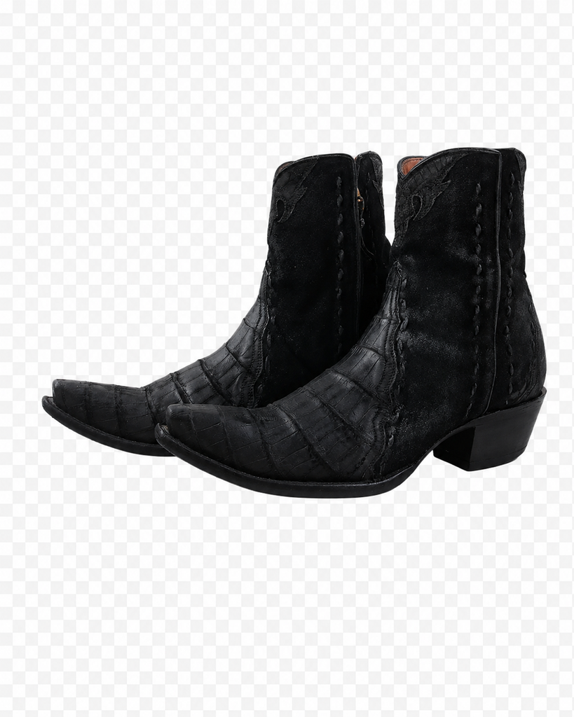 Crocodile Ankle Boots 9B Handmade Back at The Ranch