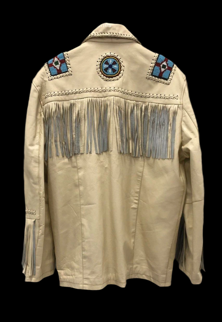Cherokee Fringed Beaded Jacket
