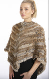 Coney Fur Poncho Mocha