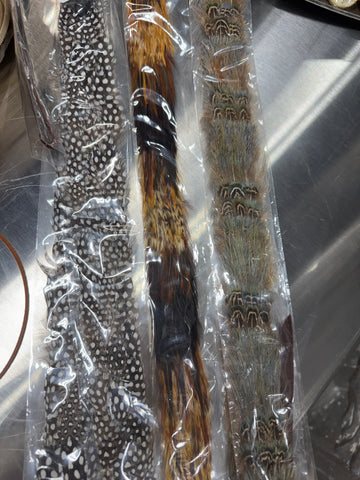 Straight Natural Feather Hatband