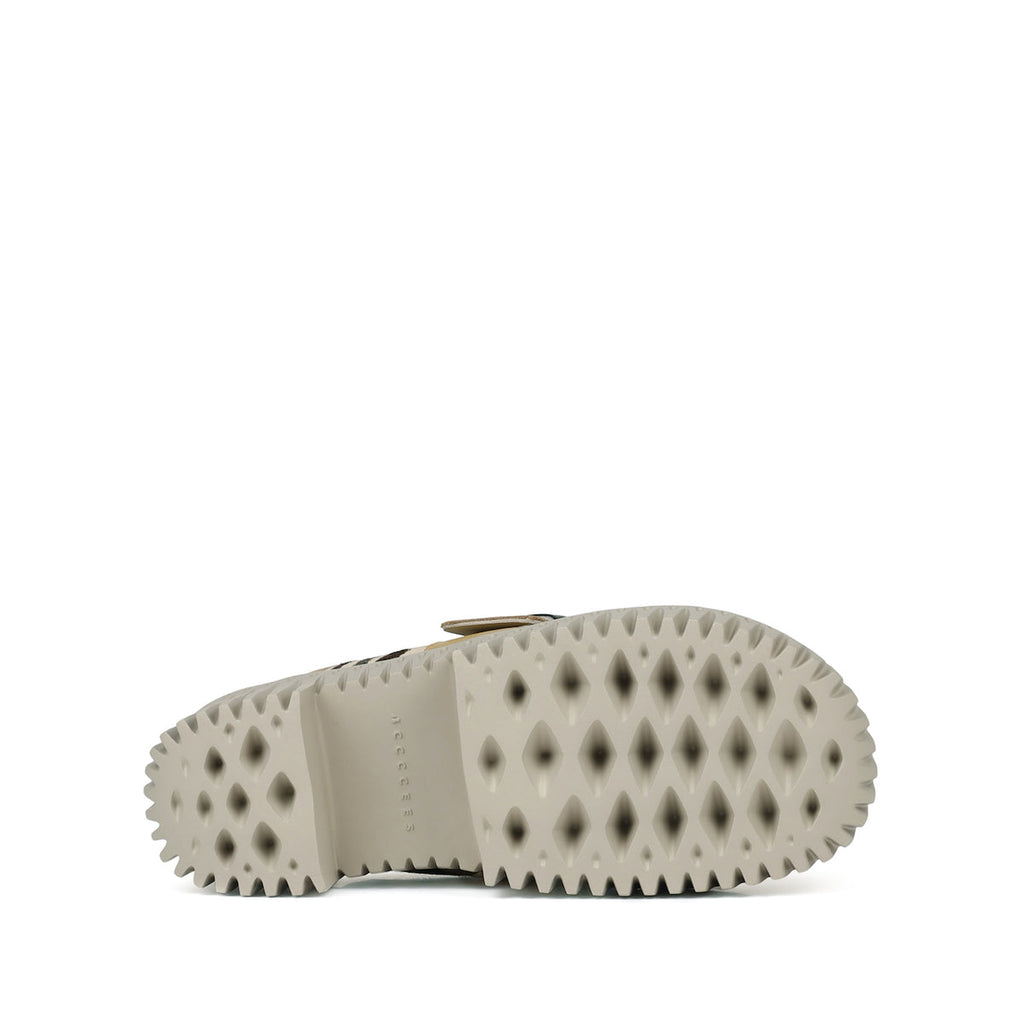 Plia Zebra Comfort Lug Clog Platform Sole Shoes