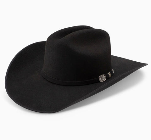 Wide Brim Firm Felt Fedora Distressed Hat