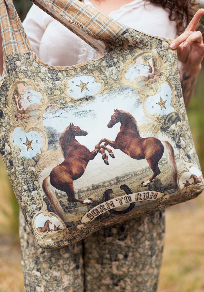 Born to Run Market Tote Bag