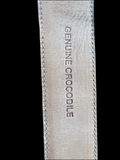 KREIS Custom Black Crocodile Dress Belt 35mm