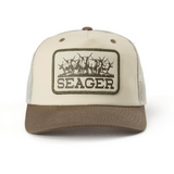 HERD TRUCKER MESH SNAPBACK CREAM/WOODLAND