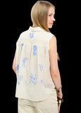 Milagro Sleeveless Embroidered Top