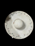 Hand Painted Sunhat Peach Silk Ties “As Is”