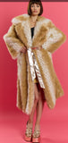 Faux Fur Lynx Coat