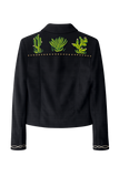 Covered Wagon & Horseshoe Embroidered Western Jacket