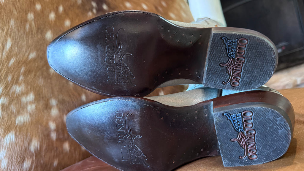 New Old Gringo YKY 7.5  Blue Bronze Inlays Boots