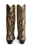 Vintage New Full Python Larry Mahan Boots 6N