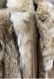 Vintage Coyote Maxi Length Coat S