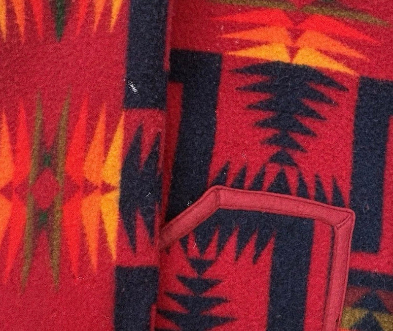 Vintage Blanket Coat Southwestern M