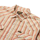 Sawtoof S/S White Wash Plaid Pearl Snap Shirt