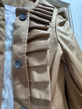 Ruffle Front Jacket L