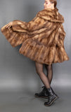 Vintage German Sable Couture Luxury Coat M