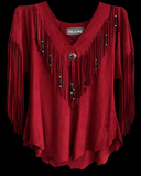 Vintage Suede Fringe Top Skirt Set Patricia Wolf S