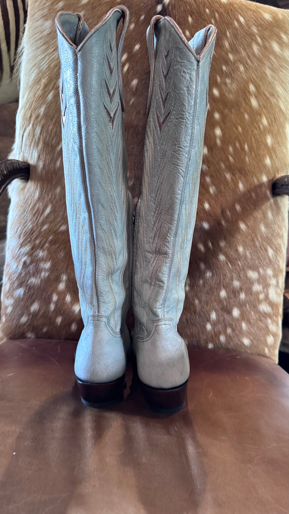 New Rare Old Gringo 7.5 Mayra Powder Blue Boots