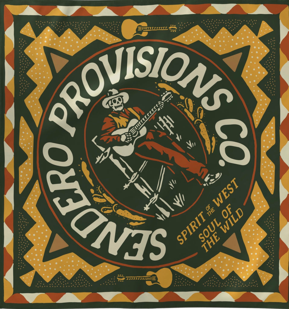Still Pickin’ Bandana -Gold Black