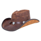 CYCLONE LEATHER HAT CONCHO BAND