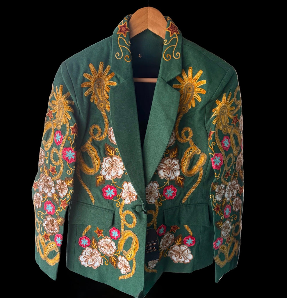 Bronc Rider & Horseshoe Embroidered Jacket