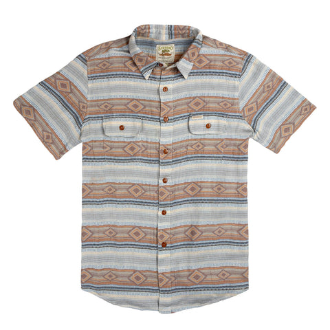 BOQUILLAS S/S SHIRT SONOTA STRIPE BRW/BLUE￼