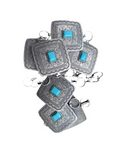 Square Patina Turquoise Belt