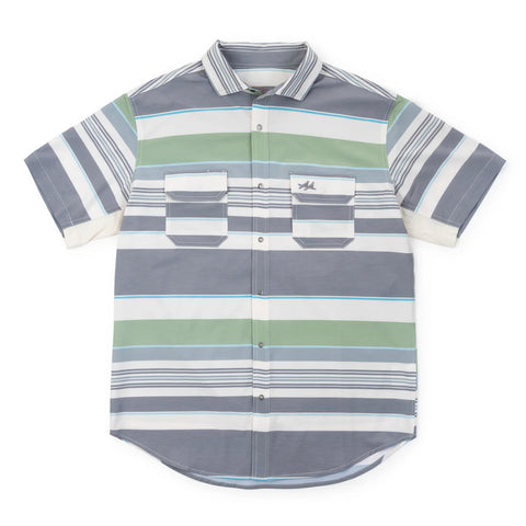 THE RIO SHIRT BAJA GRAY/GRN OUTDOOR
