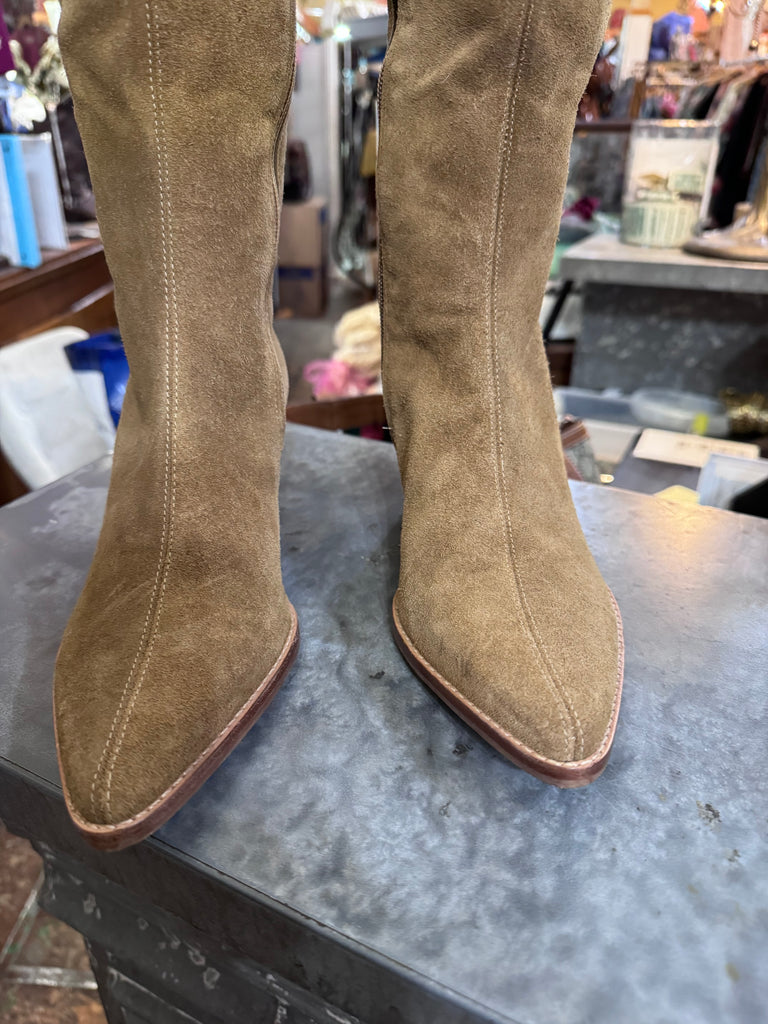 Over the Knee Thigh High Suede Boots 7.5 NEW