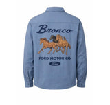 Bronco Logger Shirt Chambray Horse Graphic