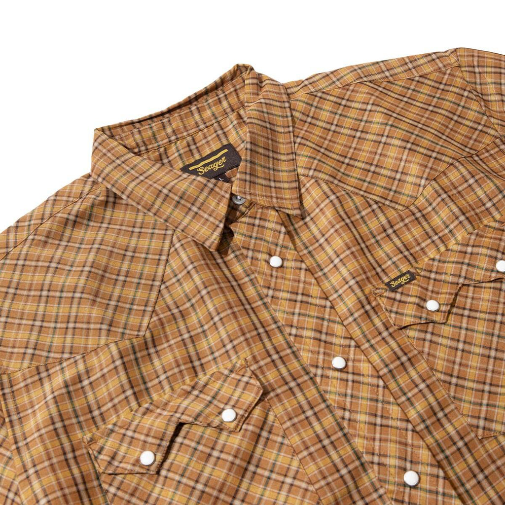 Sawtoof S/S Gold Mini Check Plaid