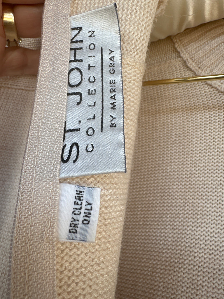 Vintage St John Ivory Knit Dress