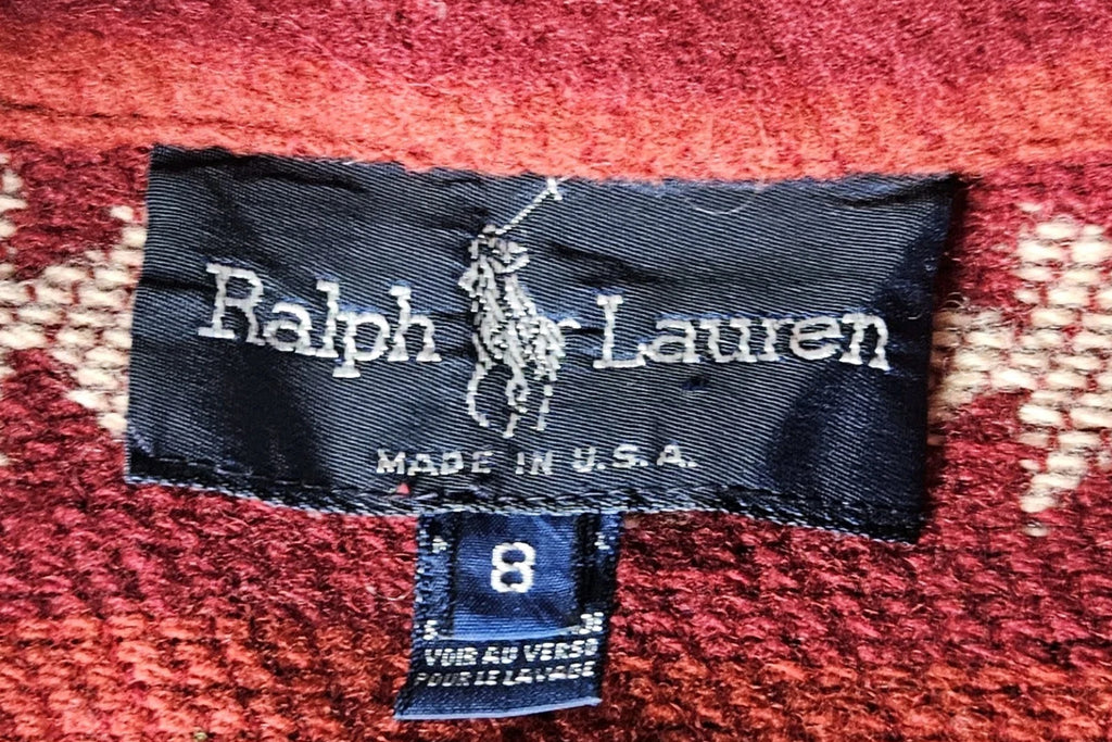 Vintage Indian Blanket Jacket Sz 8