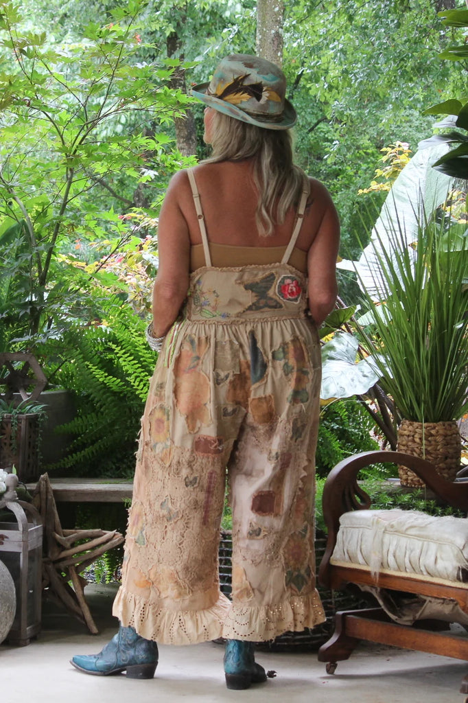 Jaded Gypsy Floral Meadows Overalls - Butterfly Floral