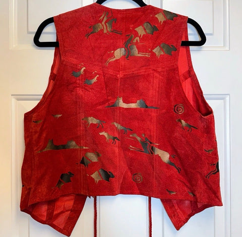 Vintage Warrior Hunters Hand Painted Vest