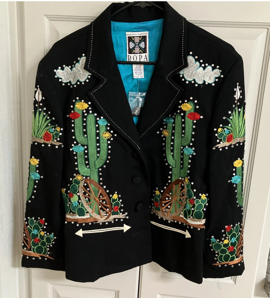 RARE ROPA HORSE EMBROIDERED JACKET 10