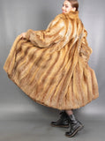 RED FOX COAT LUXURY FUR VINTAGE PERFECT M