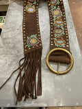 HAND BEADED FLORAL BELT S