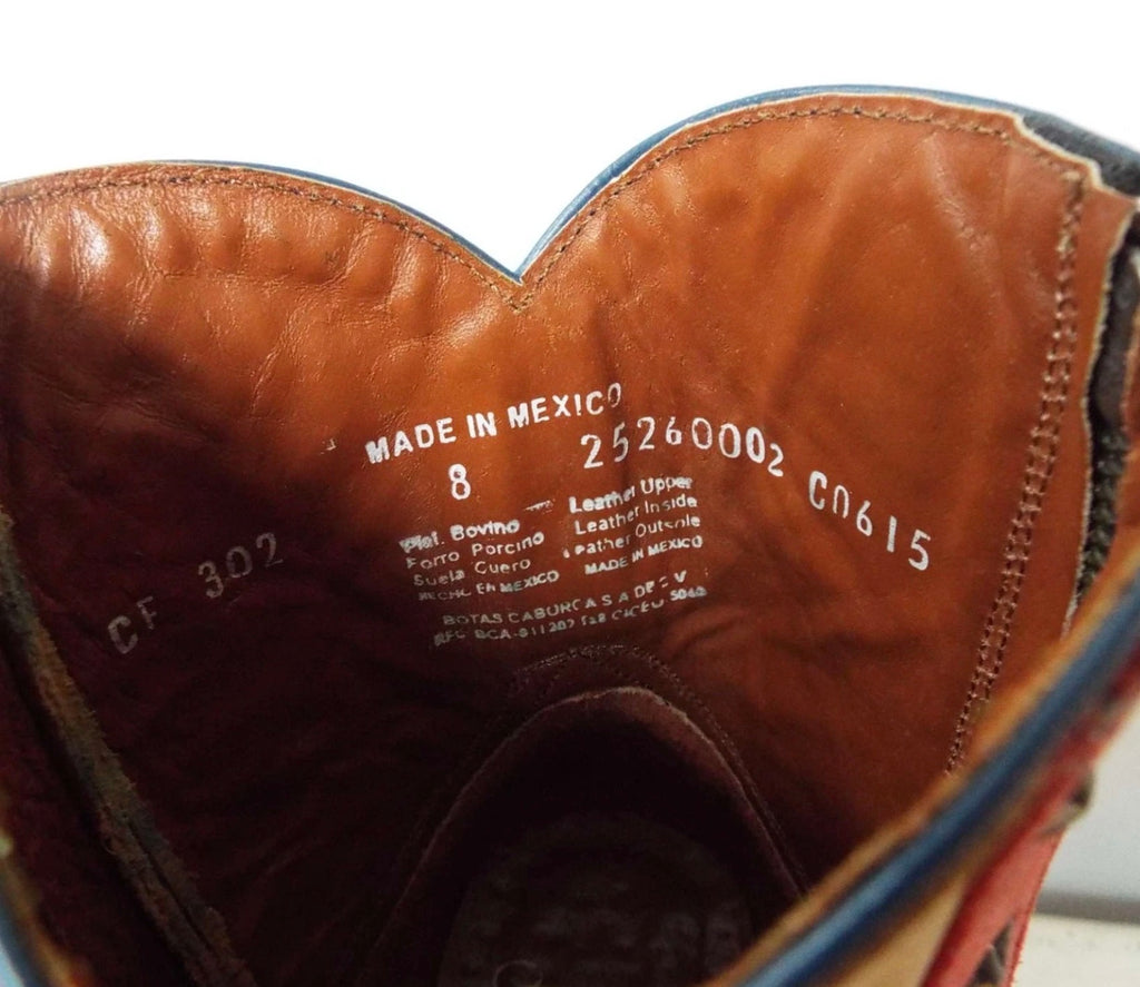 Stars & Stripes Old Glory Patriotic Western Boots 8B USA