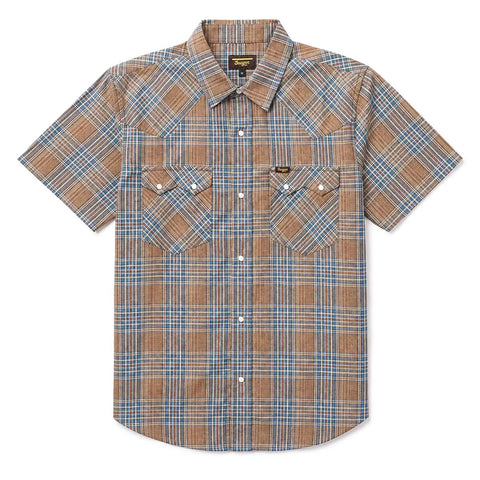 Sawtoof S/S Faded Navy Pearl Snap Shirt
