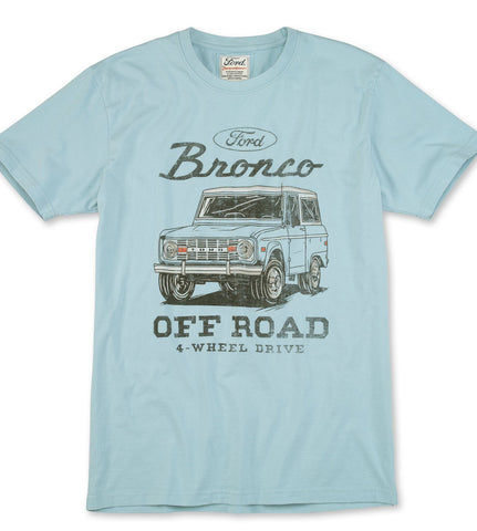 Bronco Off Road 4 Wheel Drive Vintage Blue T-Shirt