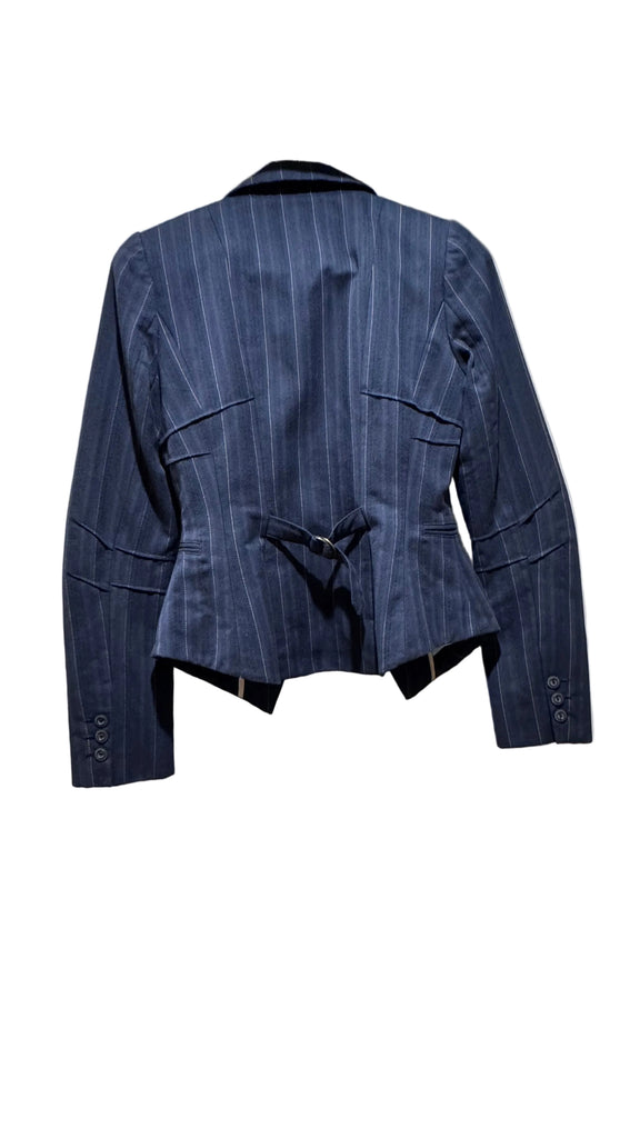 Vintage Designers Remix Pinstripe Blazer S