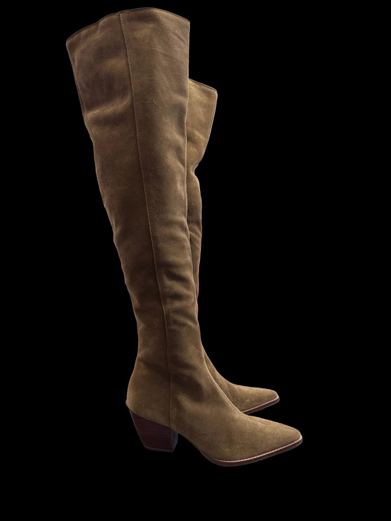 Over the Knee Thigh High Suede Boots 7.5 NEW
