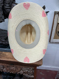 Kid’s Pink Heart Hat One Size