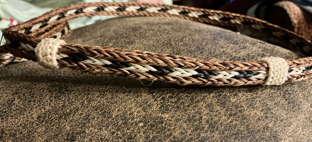 Horsehair Hatband Knots SORR/BLK/W