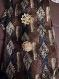 The Art Deco Custom Rhinestone Silk Tie